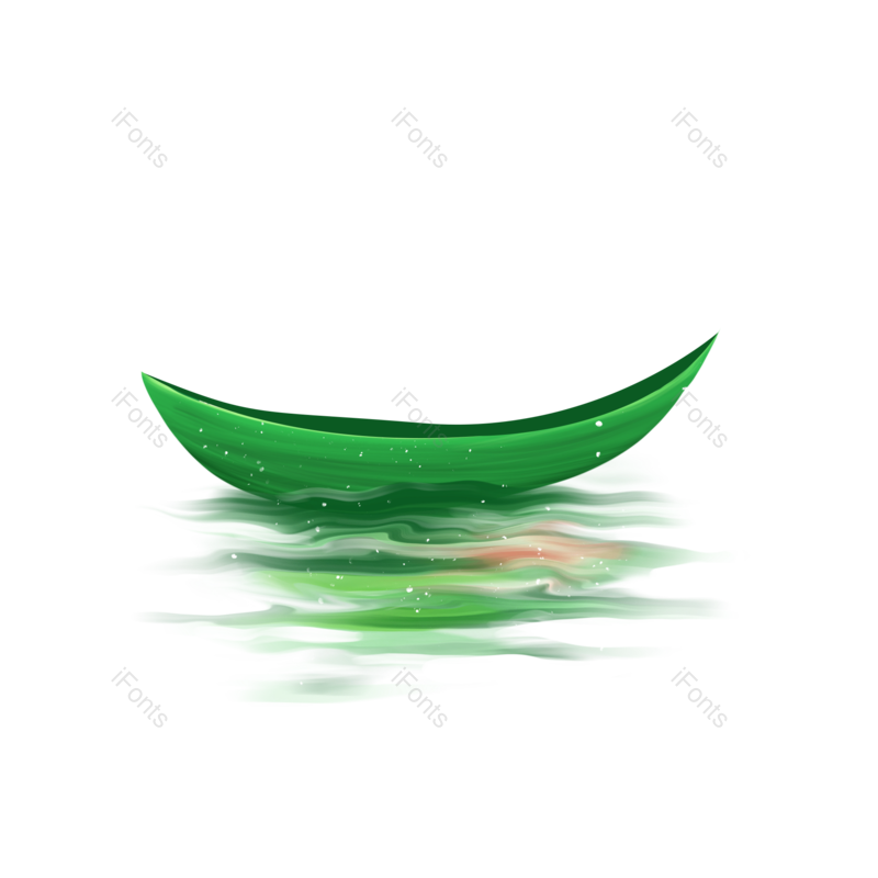 叶子图片,漂浮素材元素,小船PNG,漂浮元素免抠素材